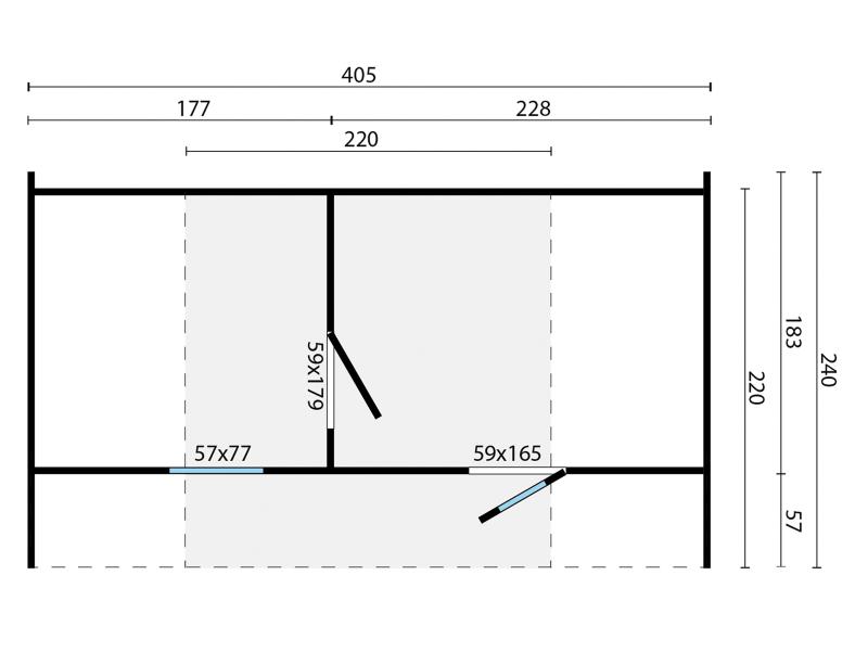 Tuindeco Saunahaus Oval