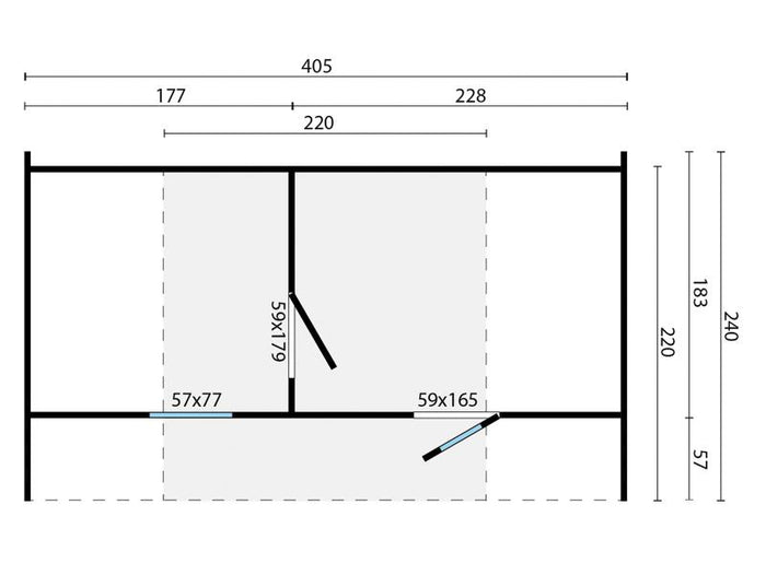 Tuindeco Saunahaus Oval