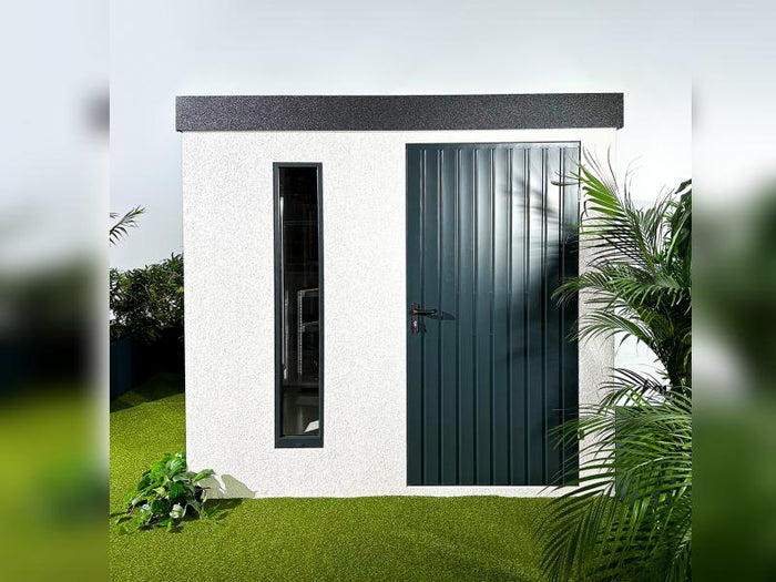 Urban One Gerätehaus Basic Typ 6, 490x298 cm, inkl. Überdachung links 2 m