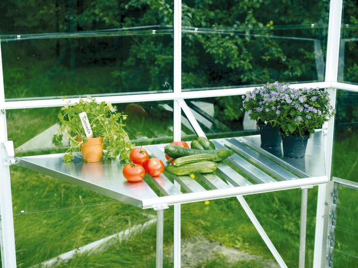 Vitavia Abklappbarer Alu-Tisch blank eloxiert für Hera