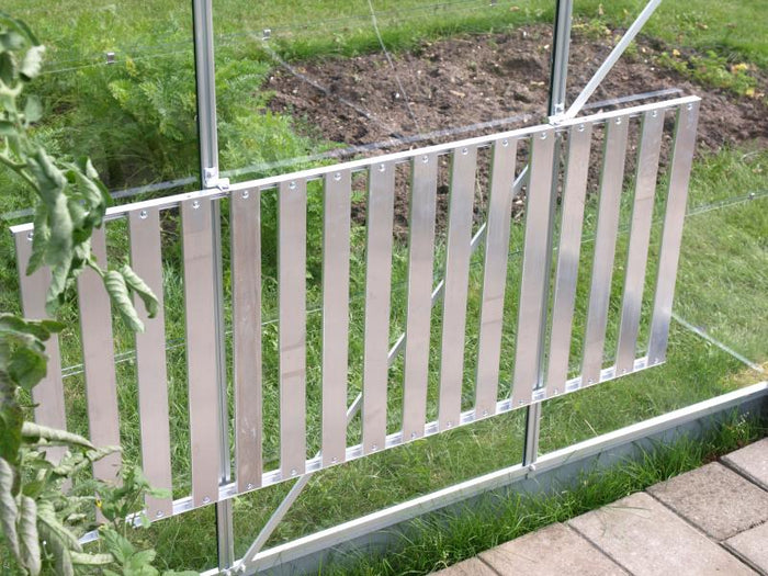 Vitavia Abklappbarer Tisch aus Aluminium blank eloxiert