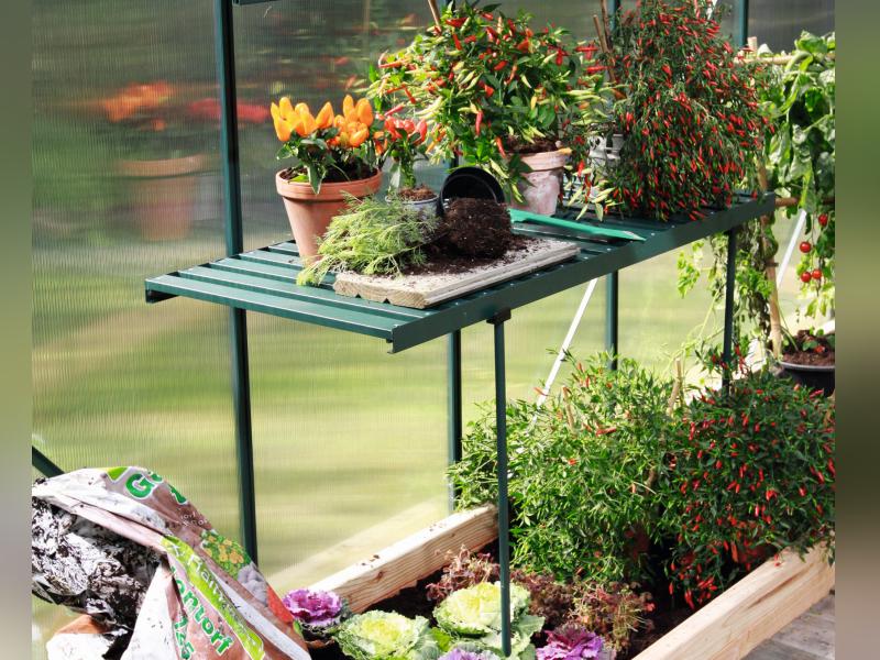 Vitavia Abklappbarer Tisch aus Aluminium smaragd