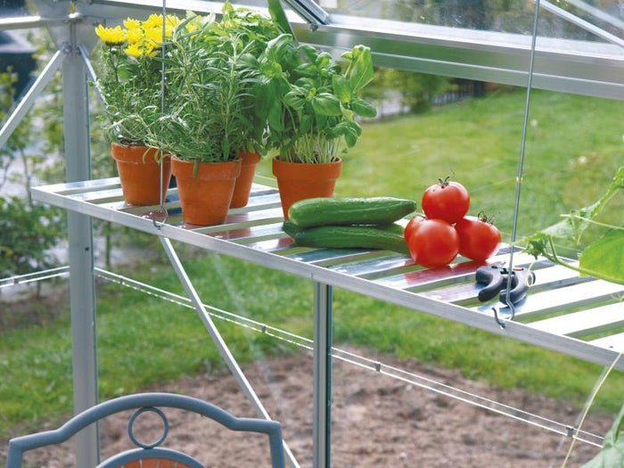 Vitavia Abklappbares Alu-Wandregal blank eloxiert