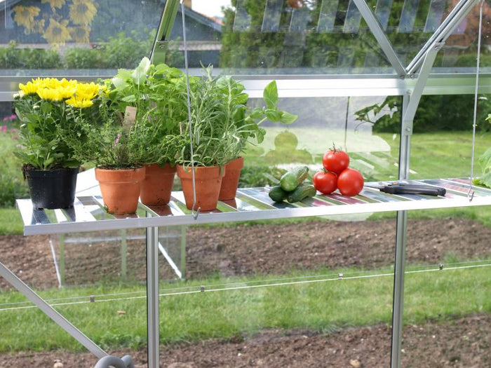 Vitavia Abklappbares Alu-Wandregal blank eloxiert