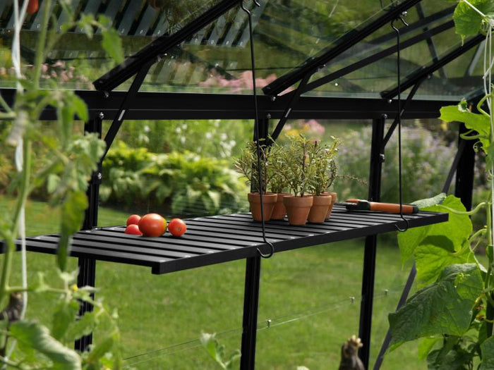 Vitavia Abklappbares Alu-Wandregal schwarz