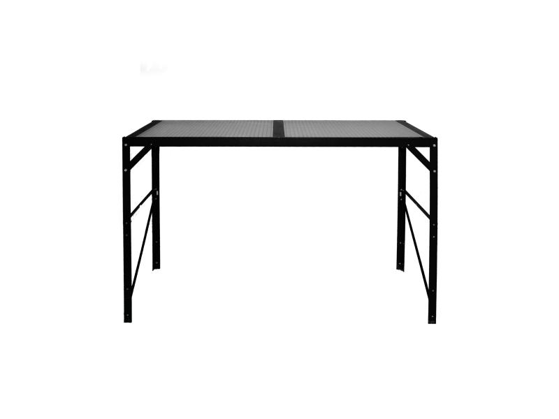 Vitavia Aluminium-Tisch HKP- 1 Ebene- schwarz