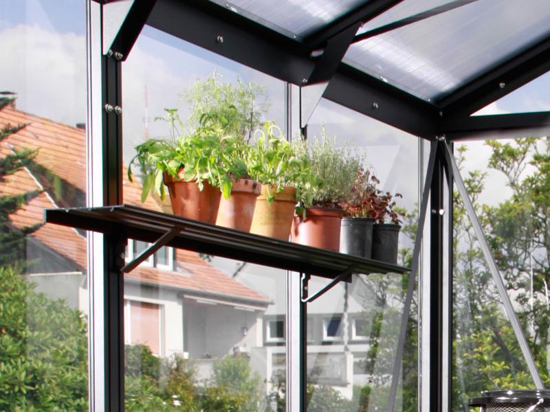 Vitavia Aluminium-Wandregal schwarz