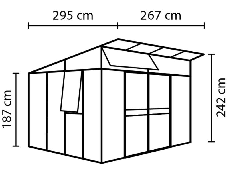 Vitavia Gewächshaus Aphrodite 7800 HKP 10 mm Alu