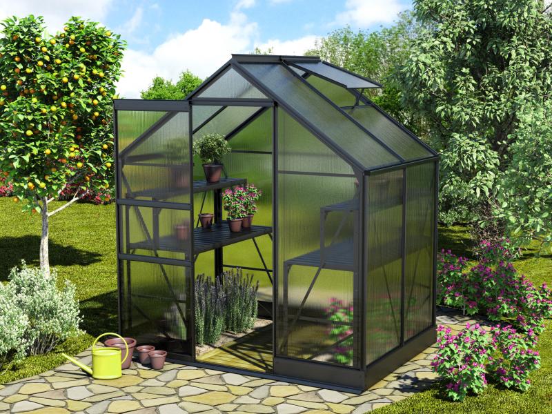 Vitavia Gewächshaus Apollo 2500 HKP 4 mm Schwarz