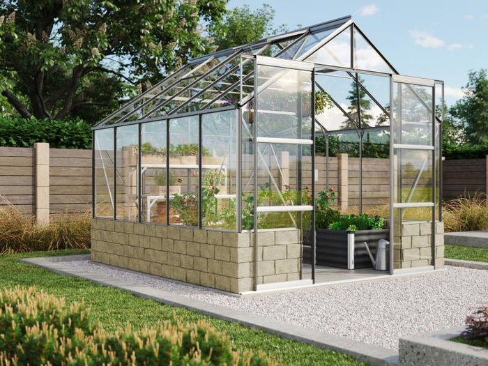 Vitavia Gewächshaus Cassandra 8300 ESG 3 mm Alu eloxiert