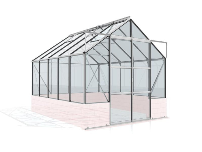 Vitavia Gewächshaus Cassandra 8300 ESG 3 mm Alu eloxiert