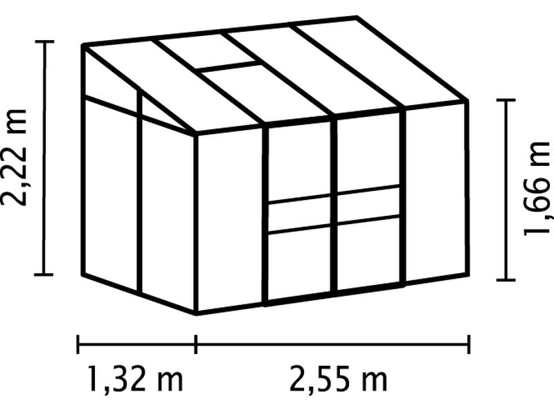 Vitavia Gewächshaus Ida 3300 HKP 4 mm Alu
