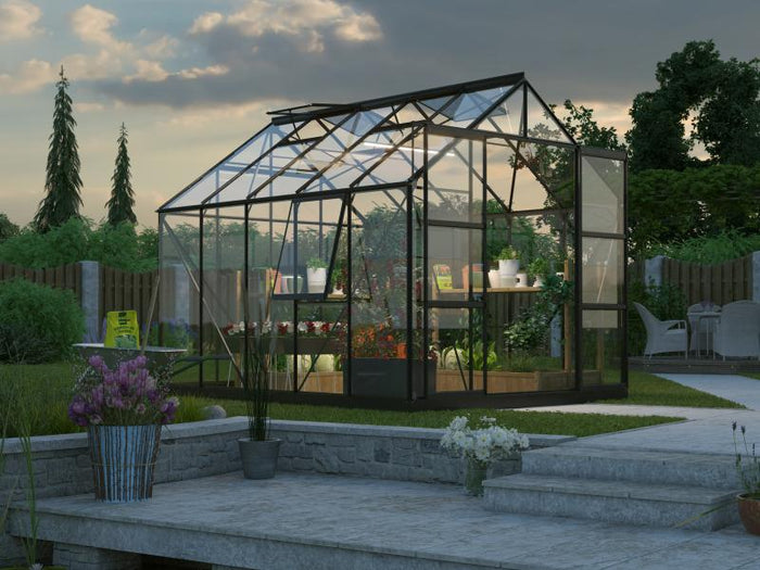 Vitavia Gewächshaus Jupiter 8300 Set ESG 3 mm Schwarz