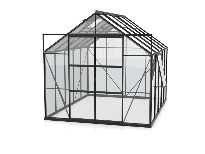 Vitavia Gewächshaus Jupiter 8300 Set ESG 3 mm Schwarz