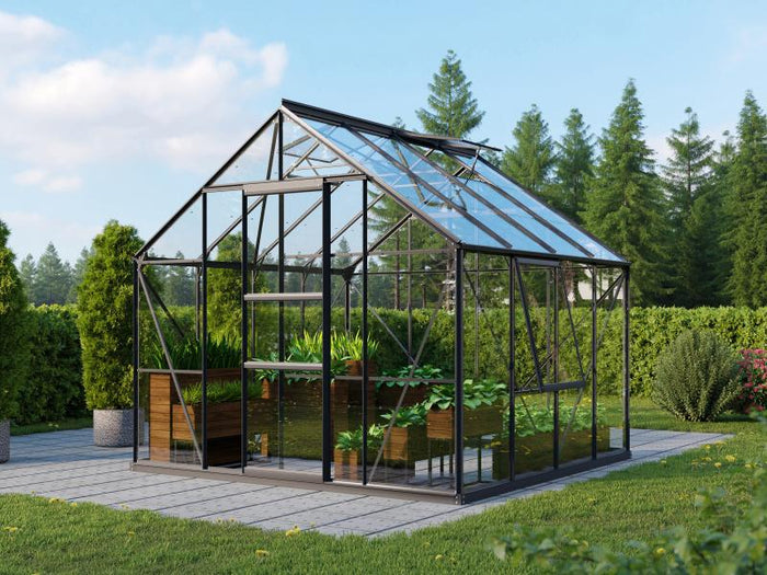 Vitavia Gewächshaus Meridian 1, 6700 ESG 3mm, schwarz