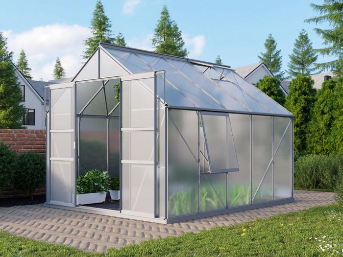 Vitavia Gewächshaus Meridian 2, 8300 HKP 4 mm Alu, mit Doppelschiebetür