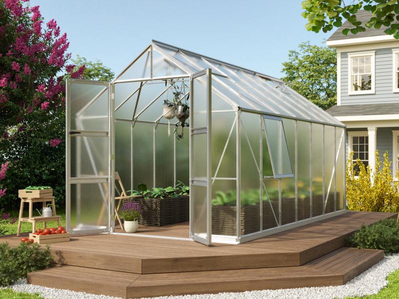 Vitavia Gewächshaus Olymp 11500 HKP 4 mm Alu eloxiert