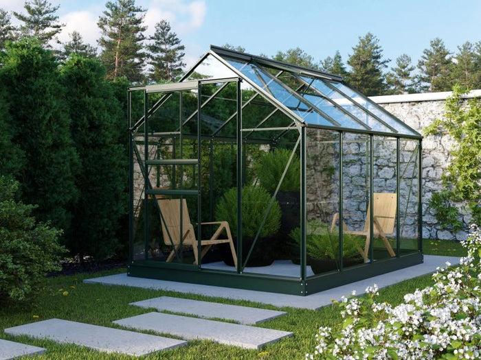 Vitavia Gewächshaus Planet 5000 ESG 3mm smaragd pulverbeschichtet