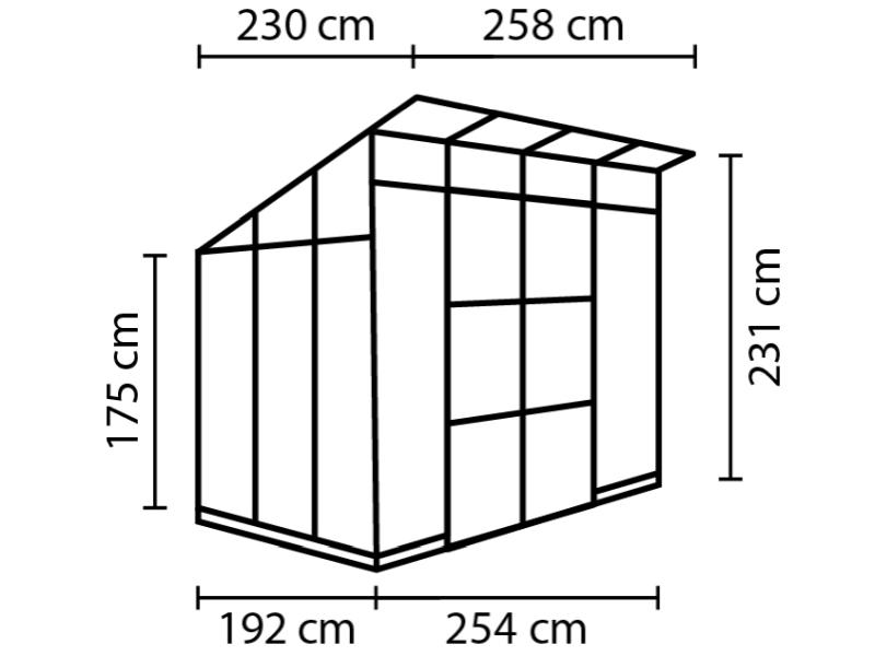 Vitavia Gewächshaus Playa 5900 3 mm ESG / HKP 6 mm