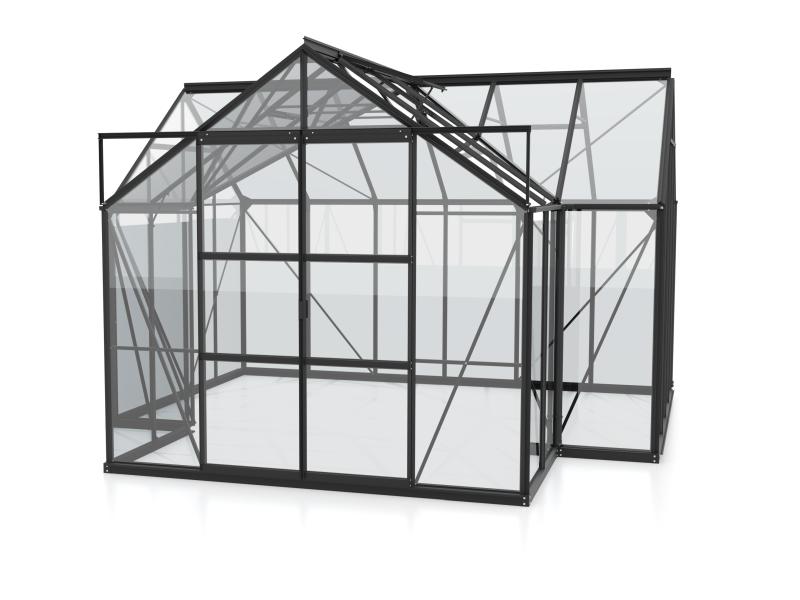 Vitavia Gewächshaus Sirius Orangerie ESG 3 mm schwarz