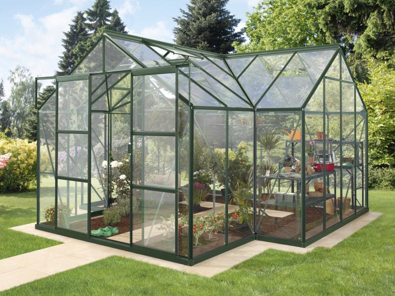 Vitavia Gewächshaus Sirius Orangerie ESG 3 mm dunkelgrün