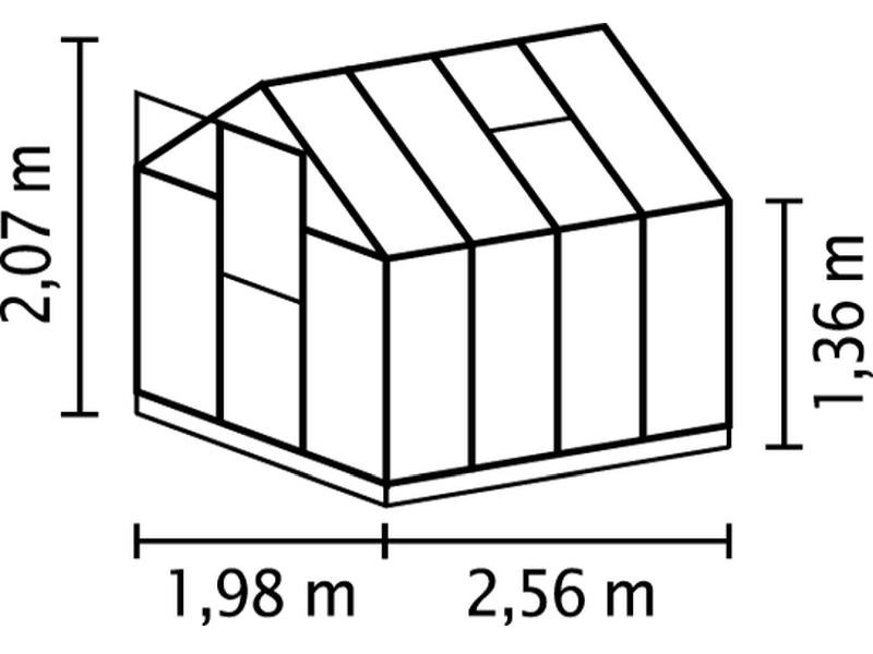 Vitavia Gewächshaus Triton 5000 HKP 4 mm Smaragd