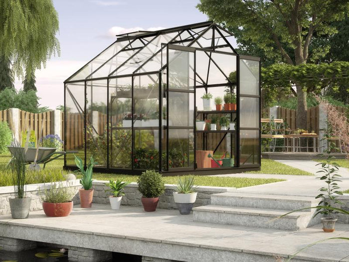 Vitavia Gewächshaus Uranus 6700 ESG 3 mm Schwarz