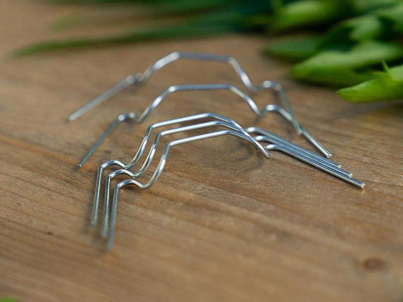 Vitavia Glasfederklammern Alu blank