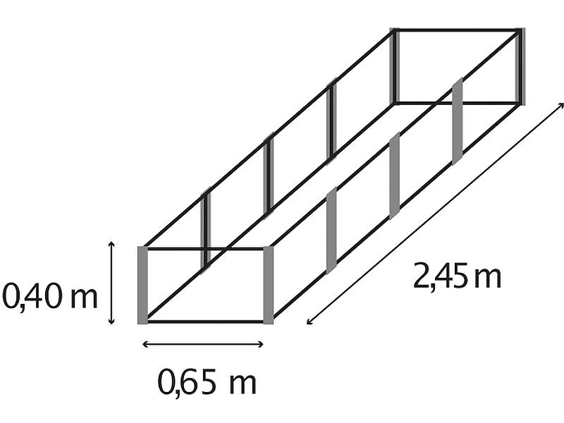 Vitavia Hochbeet Linus L für Gewächshäuser