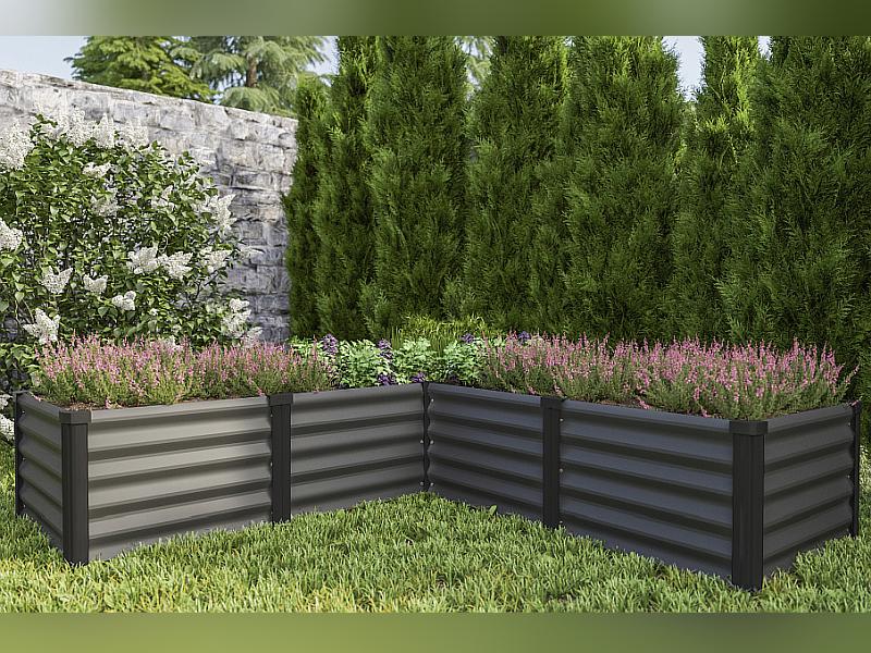 Vitavia Hochbeet Linus M schwarz für Gewächshäuser