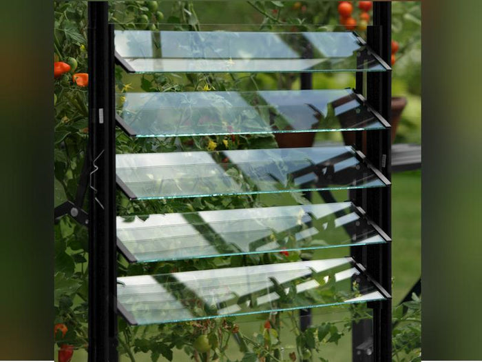 Vitavia Lamellen-Wandfenster mit ESG schwarz