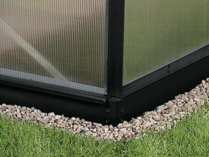 Vitavia Stahl-Fundament 1300, 6 cm für Gewächshäuser schwarz