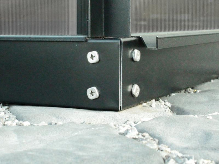 Vitavia Stahl-Fundament 1300, 6 cm für Gewächshäuser schwarz