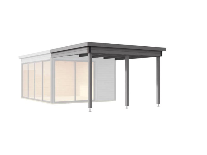 Weka Anbaudach Designhaus 412 Gr. 2 grau