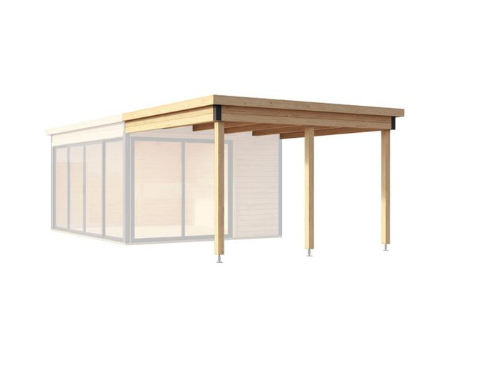 Weka Anbaudach Designhaus 412 Gr. 2 natur