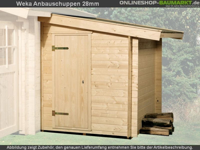 Weka Anbauschuppen 28 mm Gr. 1