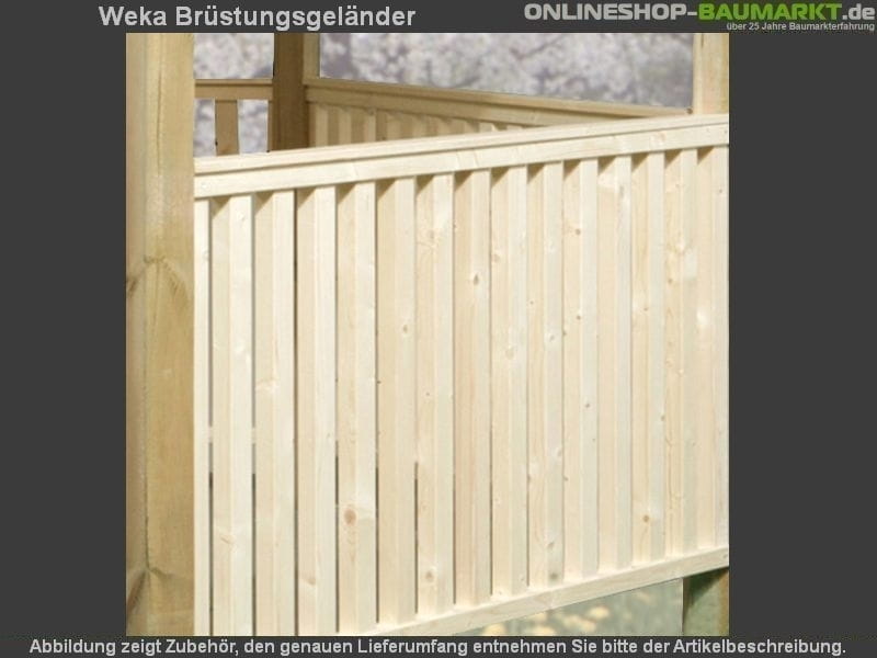 Weka Brüstungsgeländer- Set 6-Eck Laube 656 Gr. 1 und 2