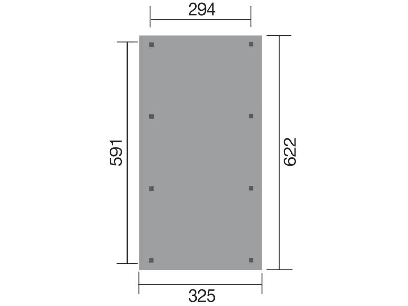 Weka Carport 609 kdi Premium-Carport
