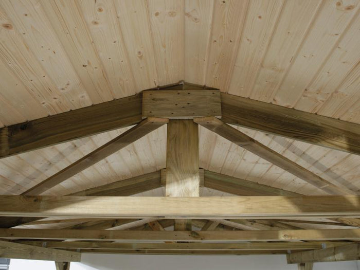 Weka Carport 611 kdi mit Satteldach