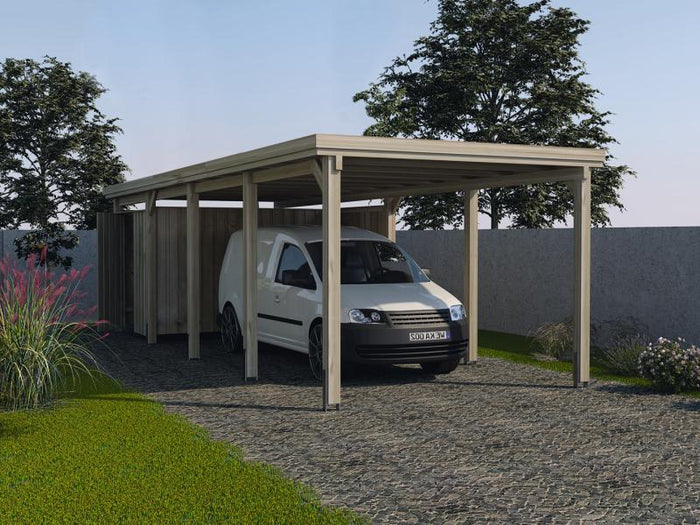 Weka Carport 617 Größe 3 inkl. Stahldach