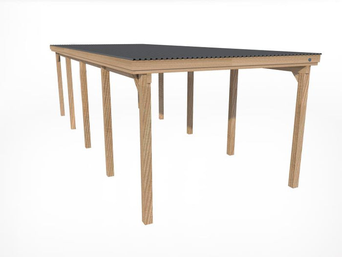 Weka Carport 617 Größe 3 inkl. Stahldach