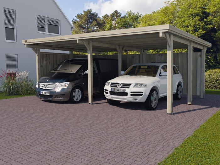 Weka Carport 618 Größe 1 inkl. Stahldach