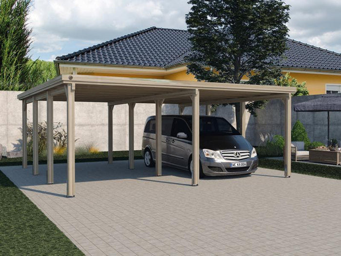 Weka Carport 618 Größe 2 inkl. Stahldach