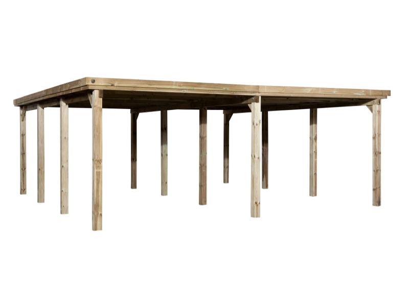 Weka Carport 618 Größe 2 inkl. Stahldach