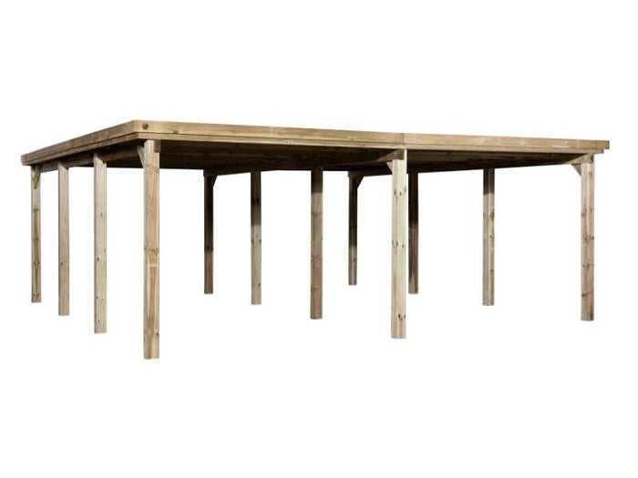 Weka Carport 618 Größe 2 inkl. Stahldach