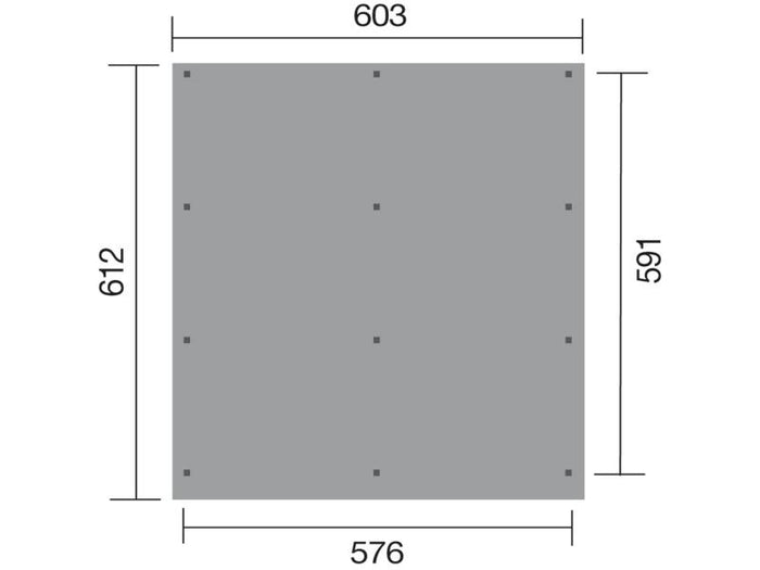 Weka Carport 618 Größe 2 kdi