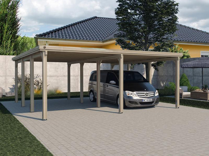 Weka Carport 618 Größe 2 ohne Dachplatten