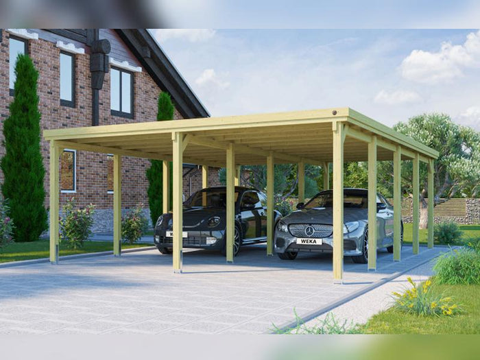 Weka Carport 618 Größe 3 inkl. Stahldach