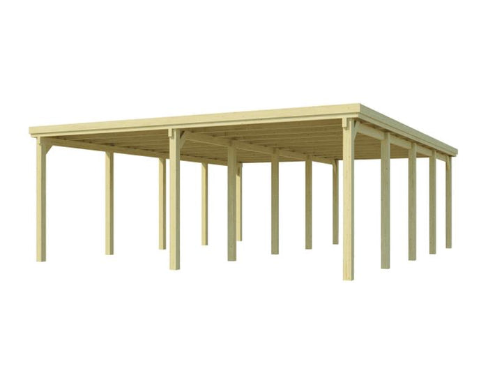 Weka Carport 618 Größe 3 inkl. Stahldach