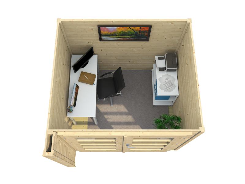 Weka Design-Gartenhaus 262 A naturbelassen